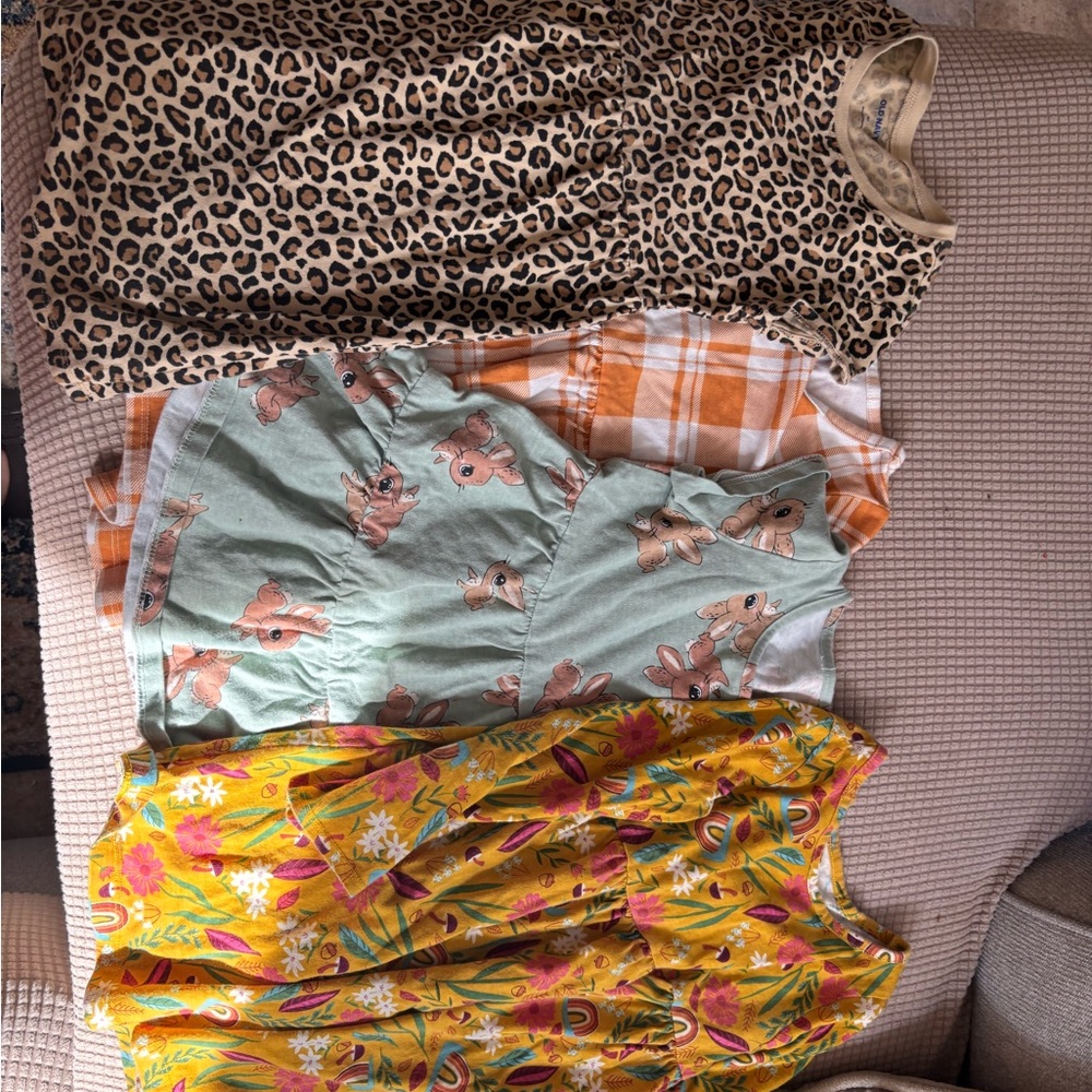 Kids dress bundle 4t cute animals printed pattern dresses